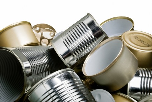 Operatives loading bulky garden waste from a communal mansion block garden